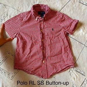 Polo Ralph Lauren SS Red/White Checkered Button-up